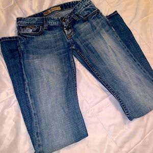 BKE sz 25-slight boot cut, stretch
